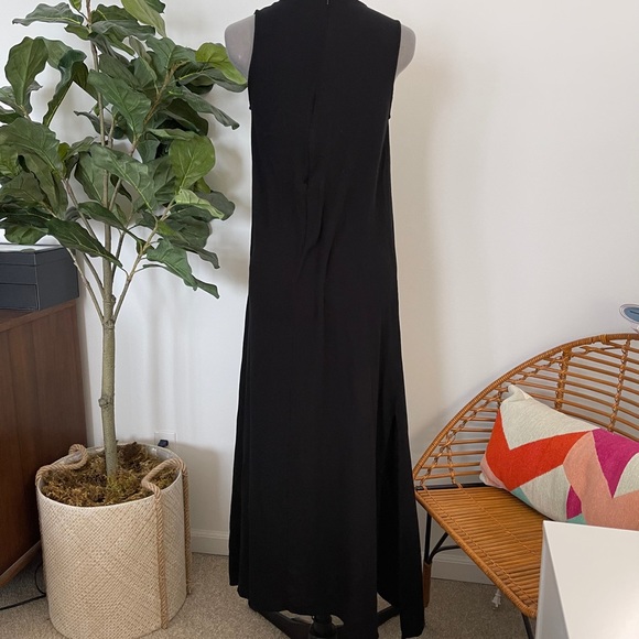 Forever 21 Black Maxi Dress w/ Side slits - Picture 5 of 7